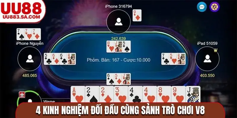 4 kinh nghiệm đối đầu cùng sảnh trò chơi V8