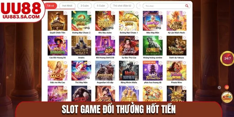 Slot game đổi thưởng hốt tiền