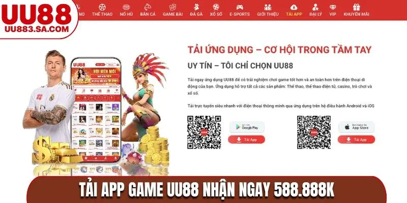 Tải app game nhận ngay 588.888K